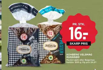 MENY KOHBERG VELSMAG RUGBRØD tilbud