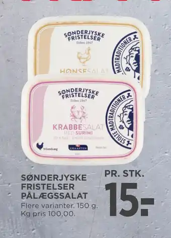 MENY SØNDERJYSKE FRISTELSER PÅLÆGSSALAT tilbud