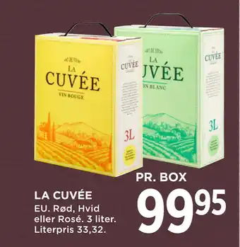 MENY LA CUVÉE tilbud