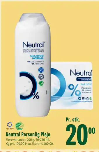 Min Købmand Neutral Personlig Pleje tilbud