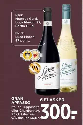 MENY GRAN APPASSO tilbud