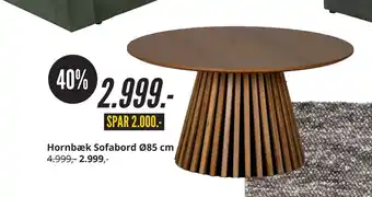 My Home Hornbæk Sofabord Ø85 cm tilbud