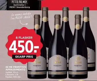 MENY IN ME PRIMITIVO APPASSIMENTO tilbud