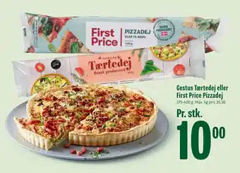 Min Købmand Gestus Tærtedej eller First Price Pizzadej tilbud