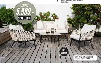 My Home Saint Tropez Loungesæt tilbud