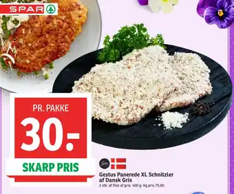 SPAR Gestus Panerede XL Schnitzler af Dansk Gris tilbud