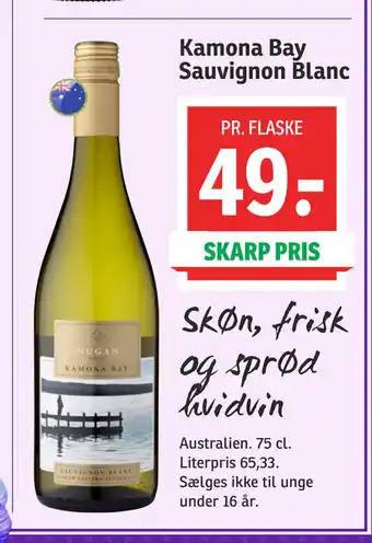 SPAR Kamona Bay Sauvignon Blanc tilbud