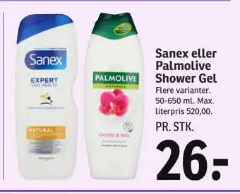 SPAR Sanex eller Palmolive Shower Gel tilbud