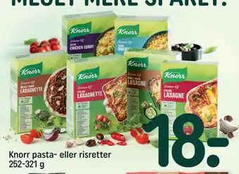 REMA 1000 Knorr pasta- eller risretter 252-321 g tilbud