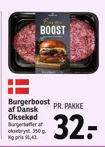 SPAR Burgerboost af Dansk Oksekød tilbud