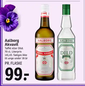 SPAR Aalborg Akvavit tilbud