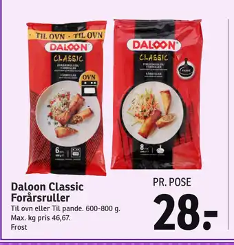 SPAR Daloon Classic Forårsruller tilbud