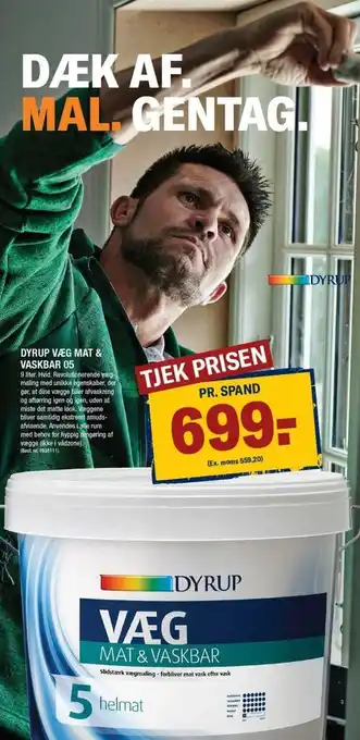 Stark Dyrup Væg Mat & Vaskbar 05 tilbud