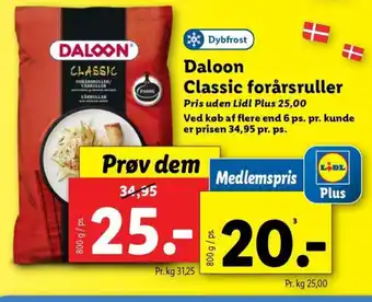 Lidl Daloon Classic forårsruller tilbud