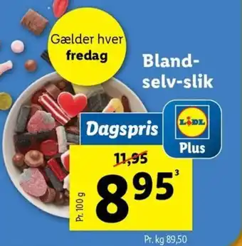 Lidl Bland- selv-slik tilbud