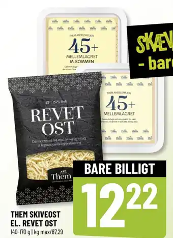 Løvbjerg THEM SKIVEOST EL. REVET OST tilbud