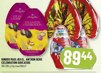 Løvbjerg KINDER MAXI ÆG EL. ANTHON BERG CELEBRATION GAVEÆSKE tilbud