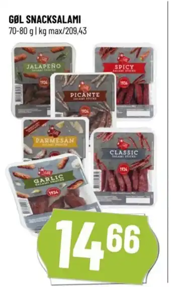 Løvbjerg GØL SNACKSALAMI tilbud