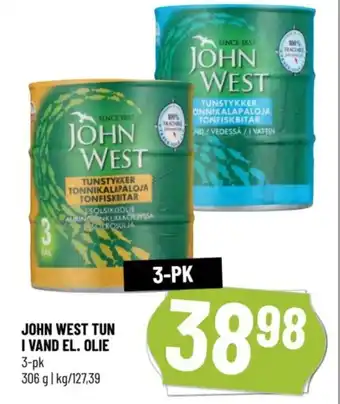Løvbjerg JOHN WEST TUN I VAND EL. OLIE tilbud