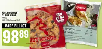 Løvbjerg ROSE BRYSTFILET EL. HOT WINGS tilbud