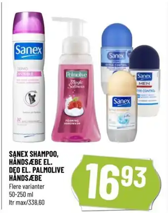 Løvbjerg SANEX SHAMPOO, HÅNDSÆBE EL. DEO EL. PALMOLIVE HÅNDSÆBE tilbud