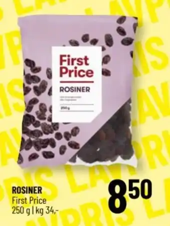 Løvbjerg ROSINER First Price tilbud