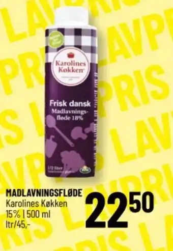 Løvbjerg MADLAVNINGSFLØDE Karolines Køkken tilbud
