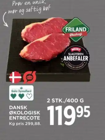 MENY DANSK ØKOLOGISK ENTRECOTE tilbud