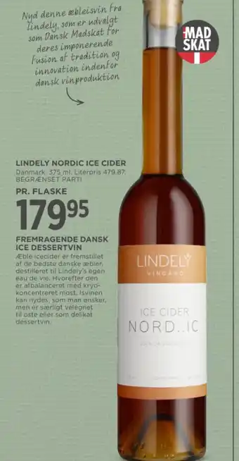 MENY LINDELY NORDIC ICE CIDER tilbud