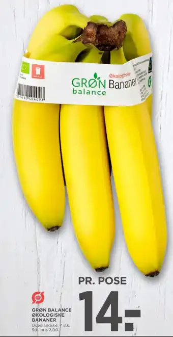 MENY GRØN BALANCE ØKOLOGISKE BANANER tilbud