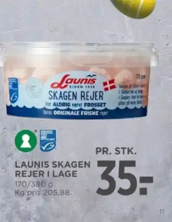 MENY LAUNIS SKAGEN REJER I LAGE tilbud