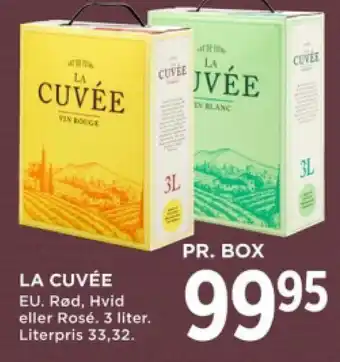 MENY LA CUVÉE tilbud