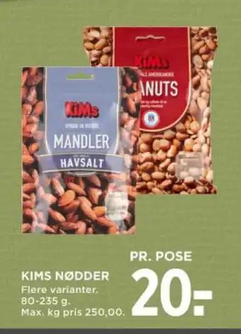 MENY KIMS NØDDER tilbud