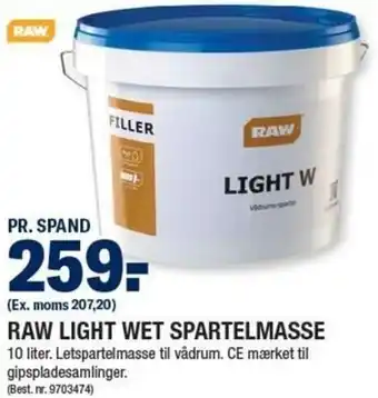 Stark Raw Light Wet Spartelmasse 10 Liter tilbud