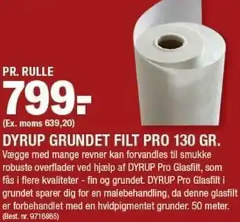 Dyrup Grundet Filt Pro 130 Gr.