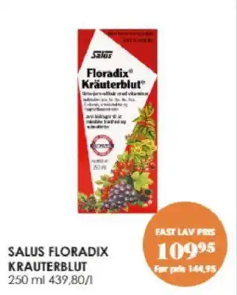 Matas SALUS FLORADIX KRAUTERBLUT tilbud