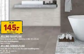 Jelling Gulvflise, Jelling Sokkelflise