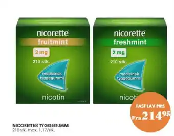 Matas NICORETTE TYGGEGUMMI tilbud