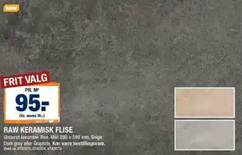 Raw Keramisk Flise
