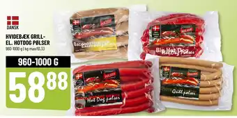 Løvbjerg HVIDEBÆK GRILL EL. HOTDOG PØLSER tilbud