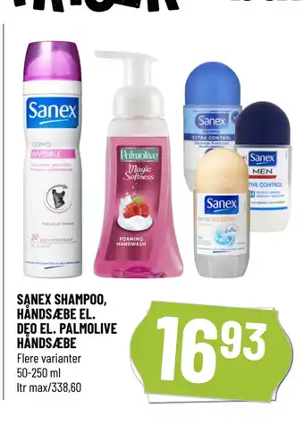Løvbjerg SANEX SHAMPOO, HÅNDSÆBE EL. DEO EL. PALMOLIVE HÅNDSÆBE tilbud