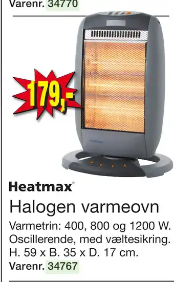 Harald Nyborg Halogen varmeovn tilbud
