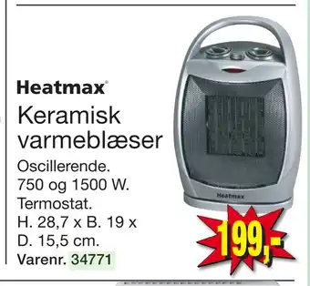 Harald Nyborg Keramisk varmeblæser tilbud