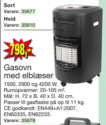 Harald Nyborg Gasovn med elblæser tilbud