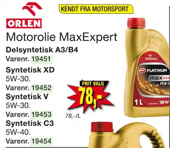Harald Nyborg Motorolie MaxExpert tilbud