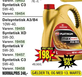 Harald Nyborg Motorolie MaxExpert tilbud
