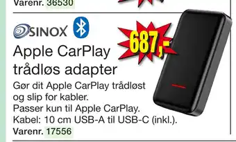 Harald Nyborg Apple CarPlay trådløs adapter tilbud