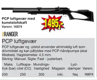 Harald Nyborg PCP luftgevær tilbud