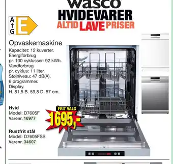 Harald Nyborg Opvaskemaskine tilbud