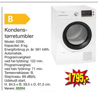 Harald Nyborg Kondenstørretumbler tilbud